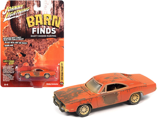 1969 Dodge Charger R Orange Diecast Model Car 