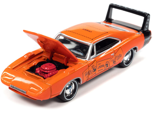 1969 Dodge Charger Daytona Orange Diecast Model Car 