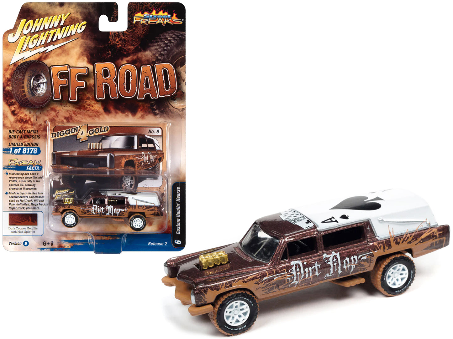 Haulin' Hearse Custom Dark Copper Diecast Model Car 