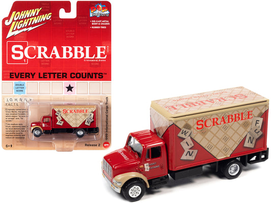 1999 International Cargo  Red Diecast Model Utility Truck 