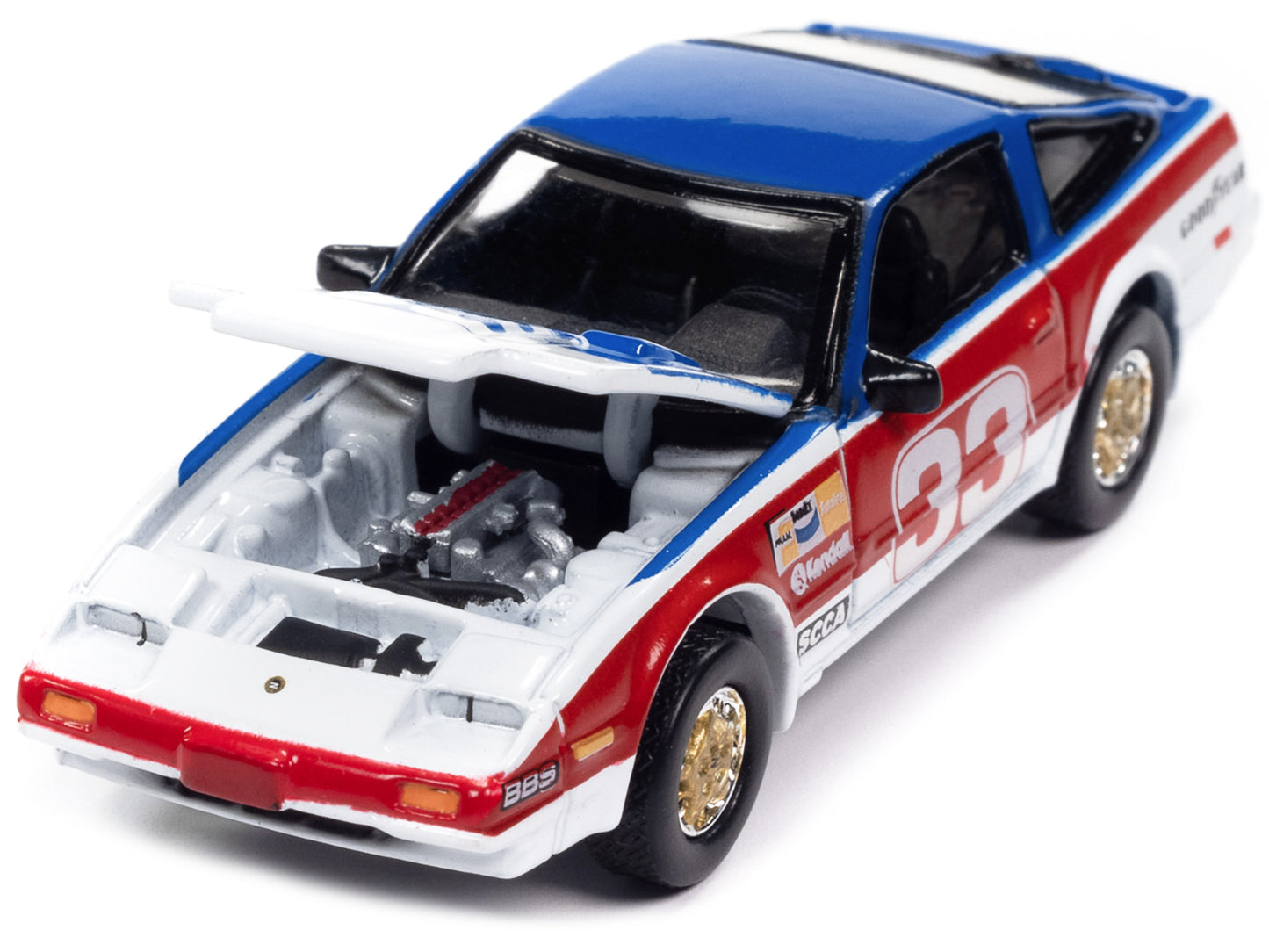 1985 Nissan 300ZX #33 Multi-Color Diecast Model Race Car 