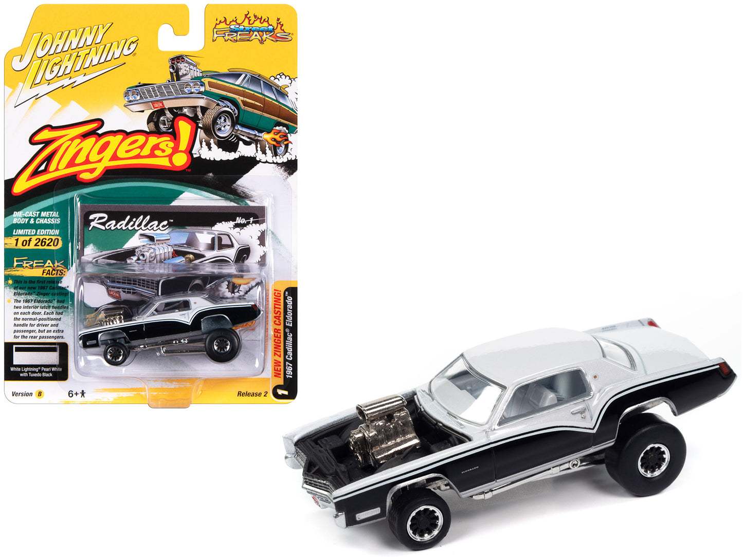 1967 Cadillac Eldorado  White Diecast Model Car 