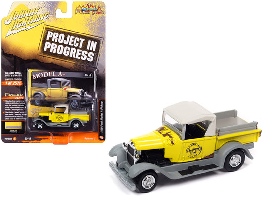 1929 Ford Model A Yellow Diecast Model Pickup Truck 