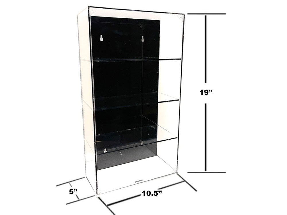 Showcase 4 Car Black  Model Wall Mount Display Case 