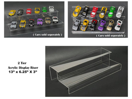 2 Tier Acrylic Stand   Model Stand Riser 