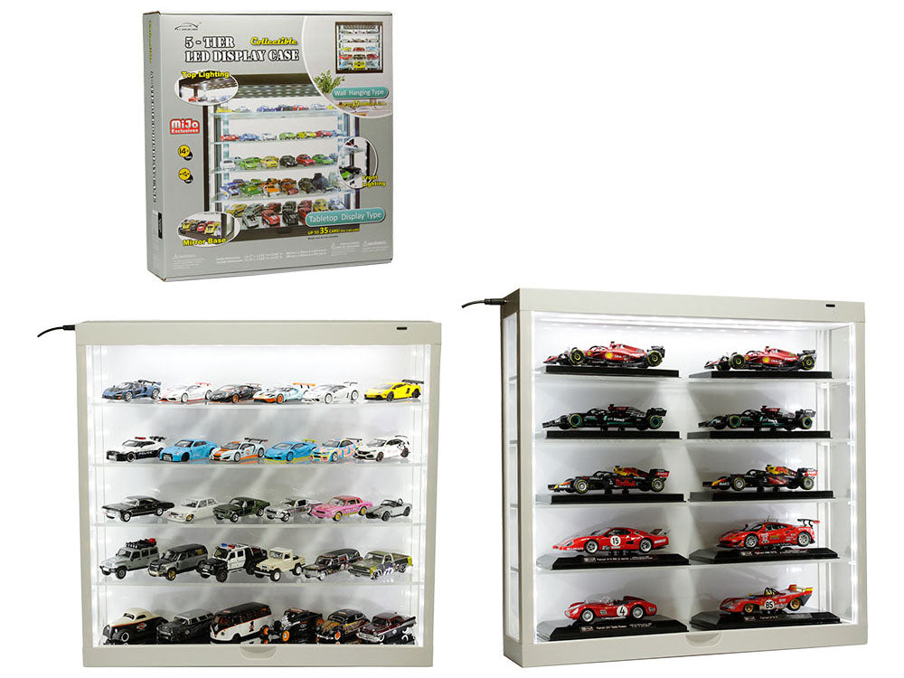 Showcase Wall White  Model Wall Mount Display Case 