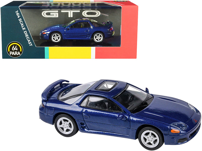 Brand new 1/64 scale diecast car model of Mitsubishi 3000GT GTO with Sunroof Mariana Blue Metallic die cast model car by