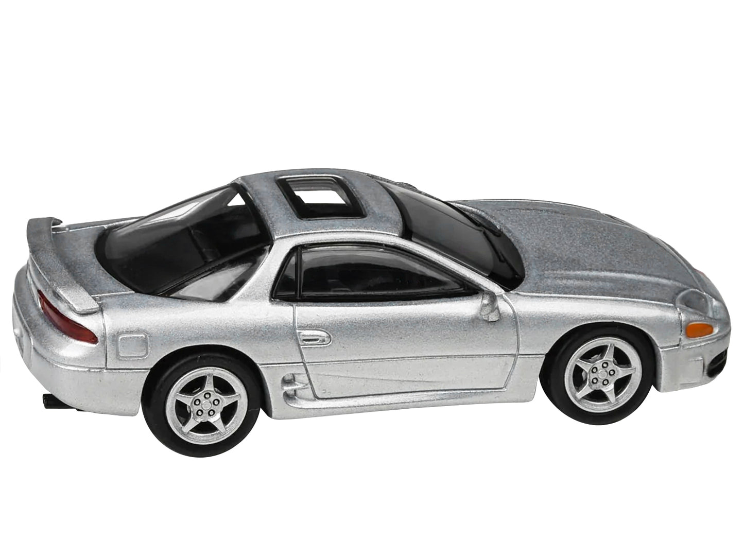 Brand new 1/64 scale diecast car model of Mitsubishi 3000GT GTO Silver Metallic with Sunroof die cast model car by Parag