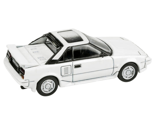 Brand new 1/64 scale diecast car model of 1985 Toyota MR2 MK1 Super White with Sunroof die cast model car by Paragon.
B