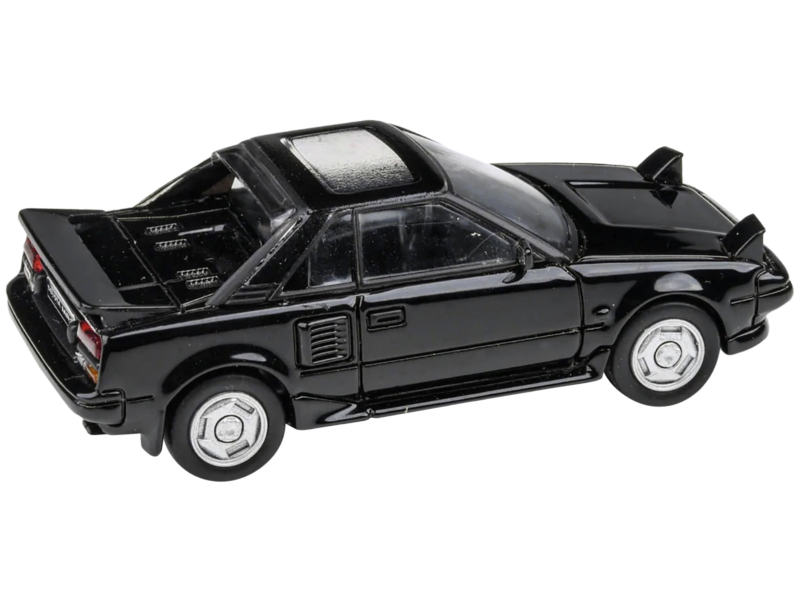 Brand new 1/64 scale diecast car model of 1985 Toyota MR2 MK1 Black Metallic with Sunroof die cast model car by Paragon 