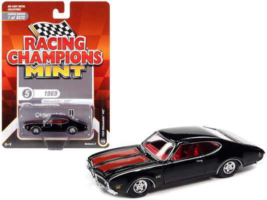 1969 Oldsmobile 442  Black Diecast Model Car 