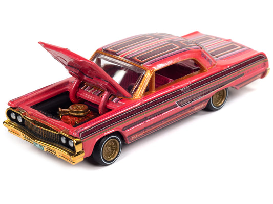 1964 Chevrolet Impala Lowrider Pink Diecast Model Car Lowriders