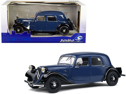 1937 Citroen Traction Dark Blue Diecast Model Car 