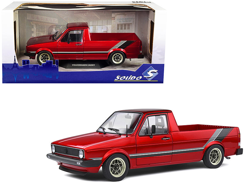 1982 Volkswagen MK1  Red Diecast Model Pickup Truck 