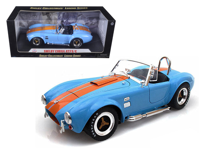 1965 Shelby Cobra 427 Blue Diecast Model Car 