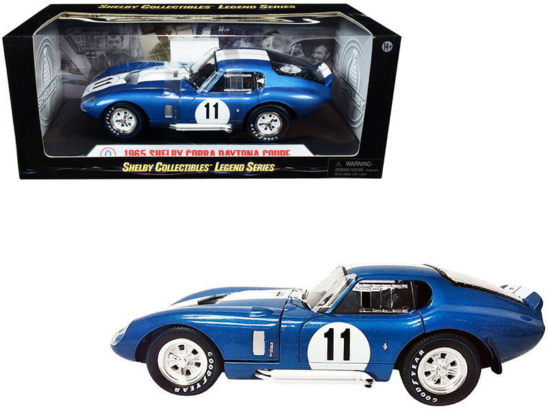 1965 Shelby Cobra Daytona Blue Diecast Model Race Car 