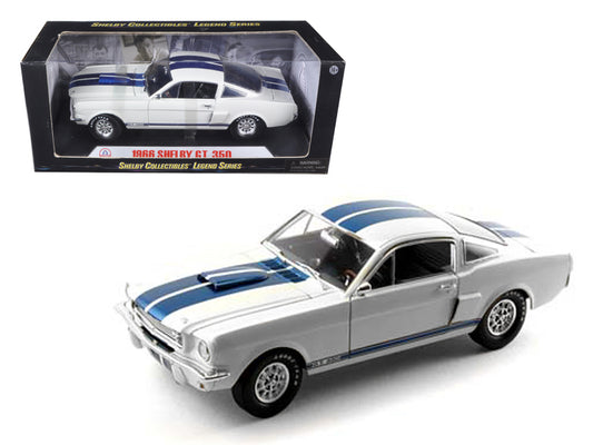 1966 Ford Mustang Shelby White Diecast Model Car 