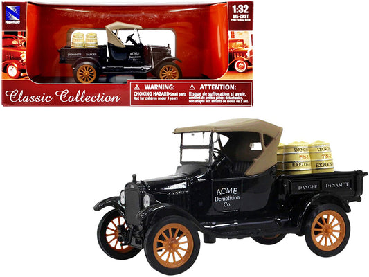 1925 Ford Model T Black Diecast Model Pickup Truck 