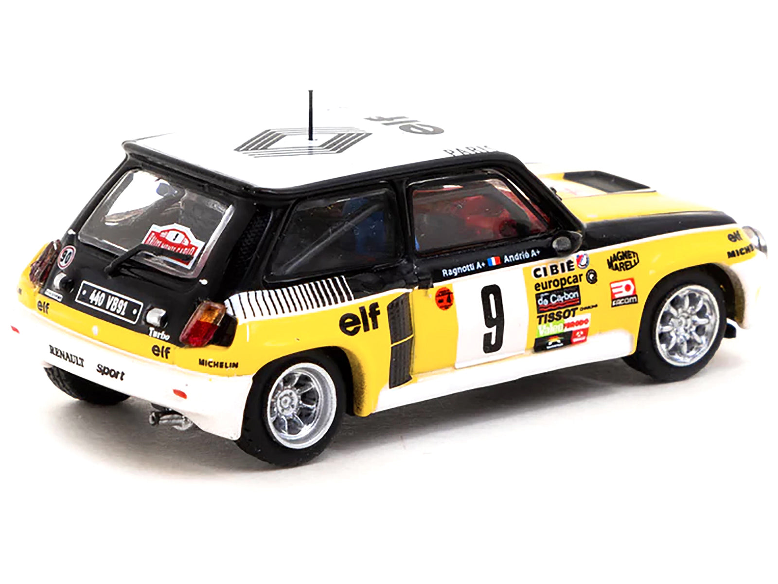 Renault 5 Turbo #9  Diecast Model Race Car 