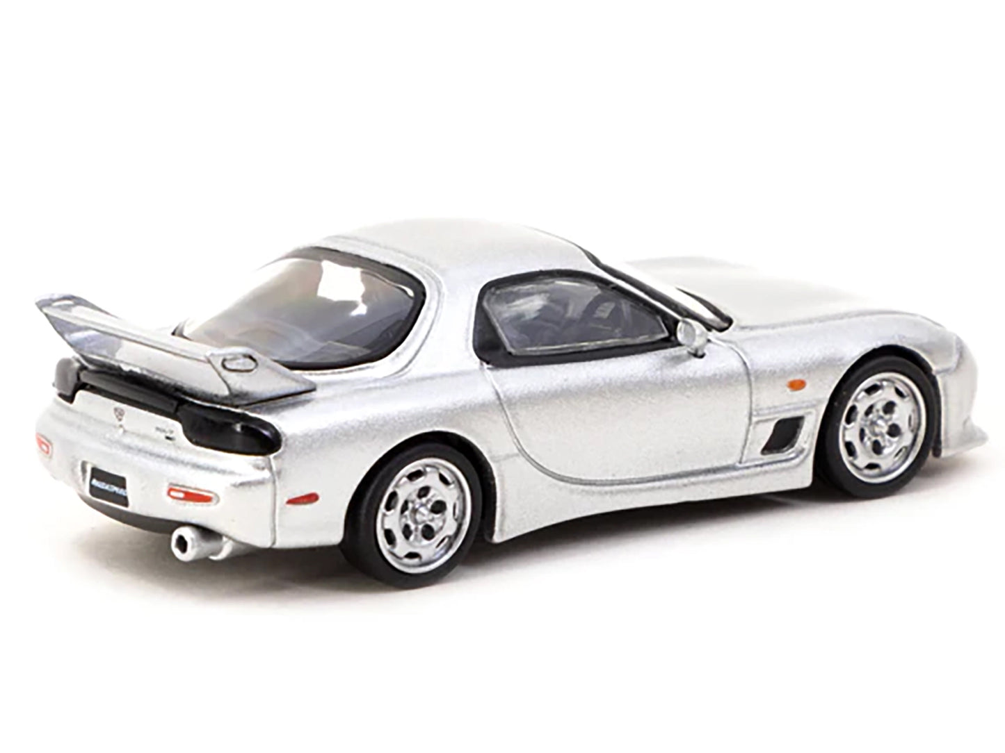 Brand new 1/64 scale diecast model of Mazda RX-7 (FD3S) Mazdaspeed A-Spec RHD (Right Hand Drive) Silver Stone Metallic "