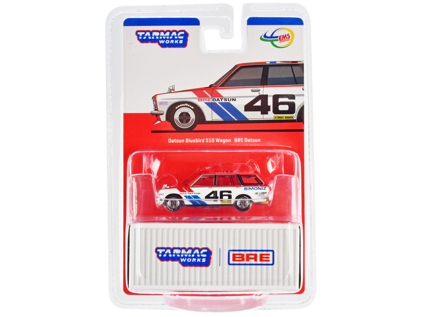 Datsun bird 510 Wagon Red Diecast Model Race Car 