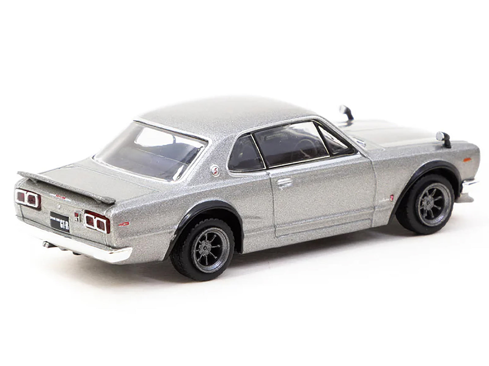 Brand new 1/64 scale diecast model of Nissan Skyline 2000 GT-R (KPGC10) RHD (Right Hand Drive) Silver Metallic "Global64