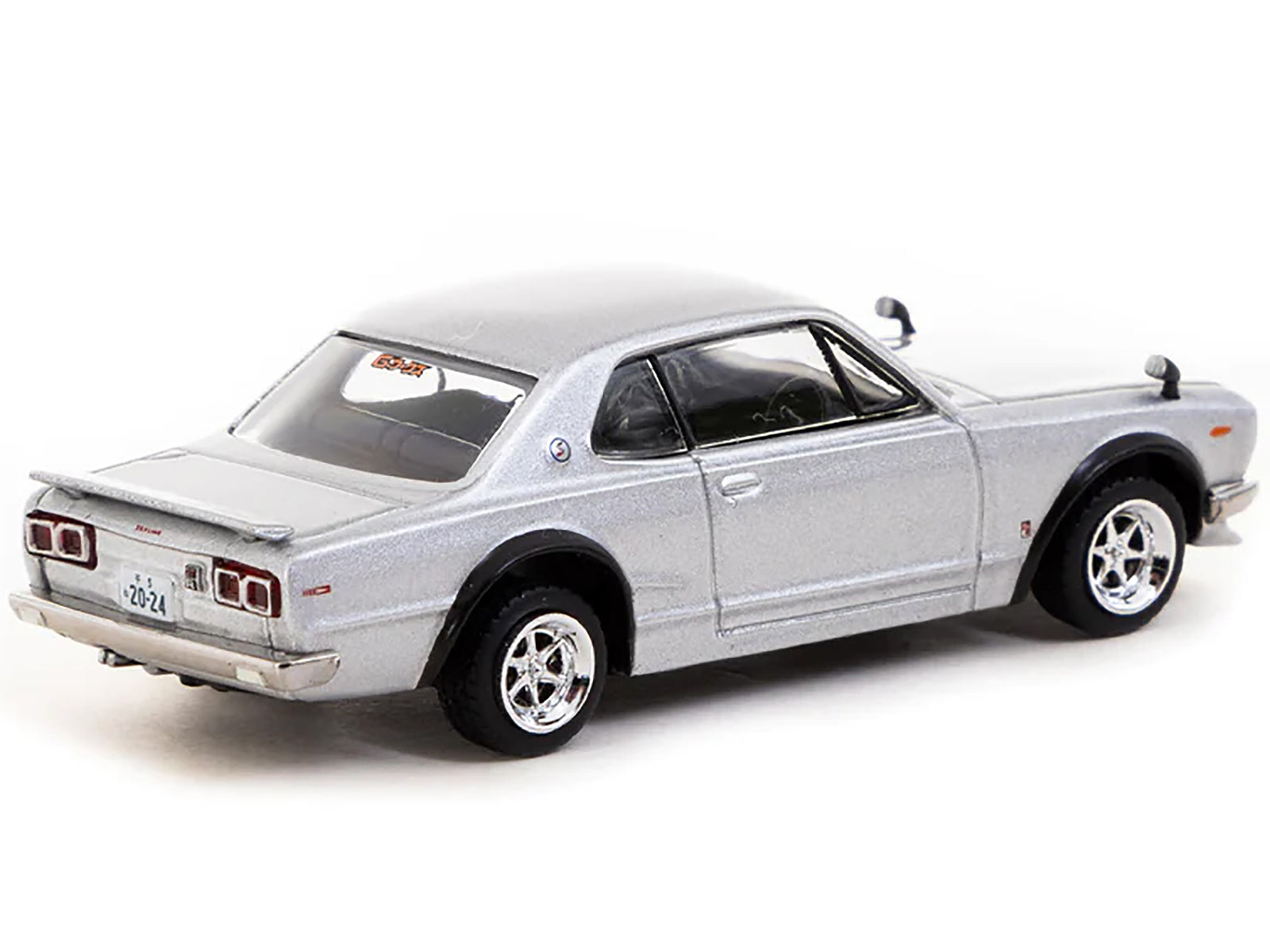 Brand new 1/64 scale diecast model of Nissan Skyline 2000 GT-R (KPGC10) RHD (Right Hand Drive) Silver Metallic "Japan Sp