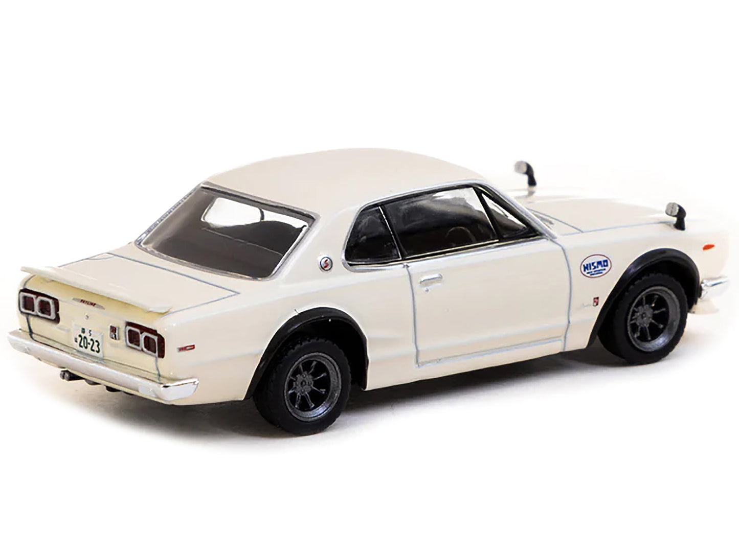 Brand new 1/64 scale diecast model of Nissan Skyline 2000GT-R (KPGC10) RHD (Right Hand Drive) Ivory White "Japan Special