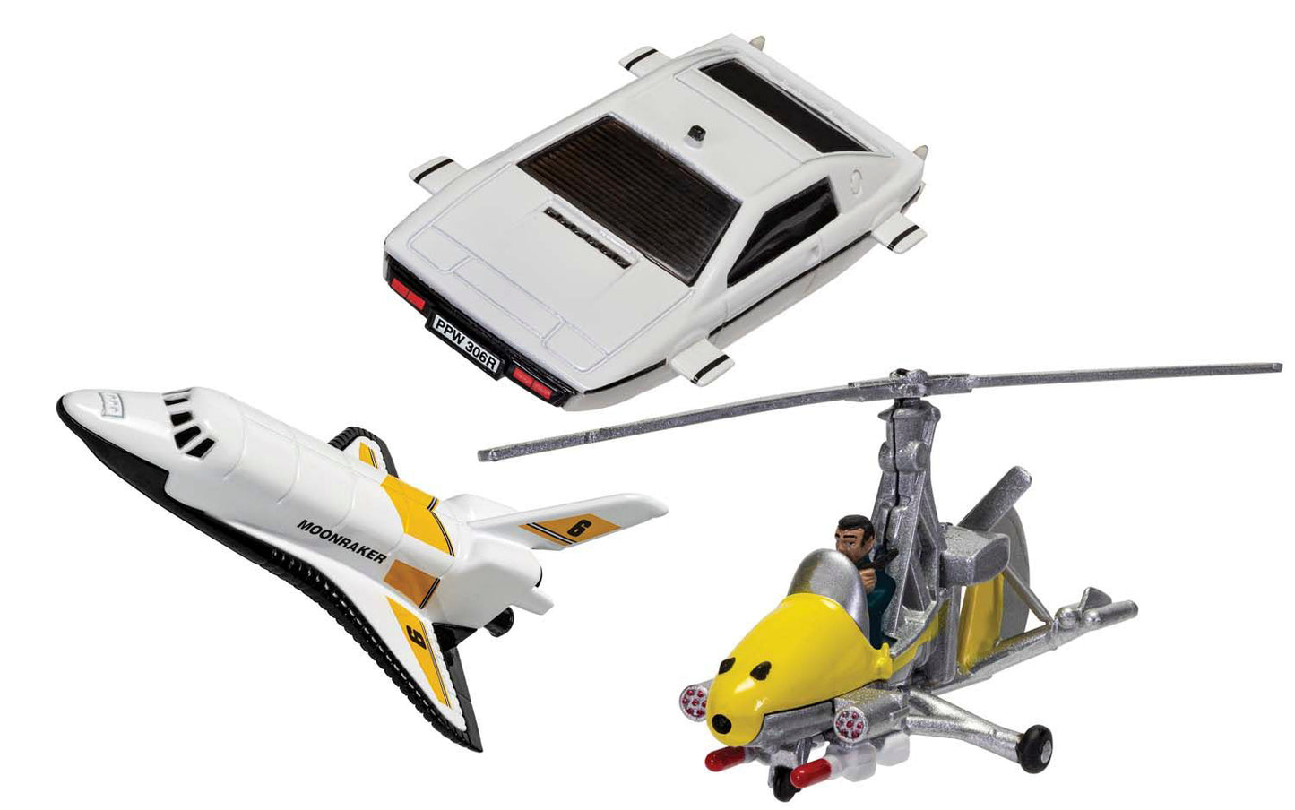 Brand new diecast car model of Air, Sea and Space Collection "James Bond 007" Set of 3 Pieces die cast model car by Corg