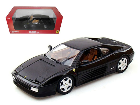 Brand new 1:18 scale car model of Ferrari 348 TB Black die cast car model by Hot Wheels.
Brand new box.
Rubber tires.
