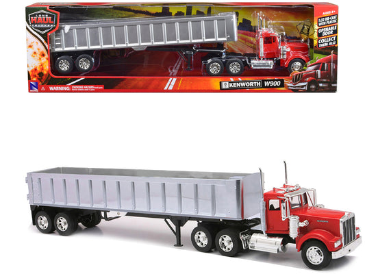 Kenworth W900 Frameless Dump Red Diecast Model Dump Truck 