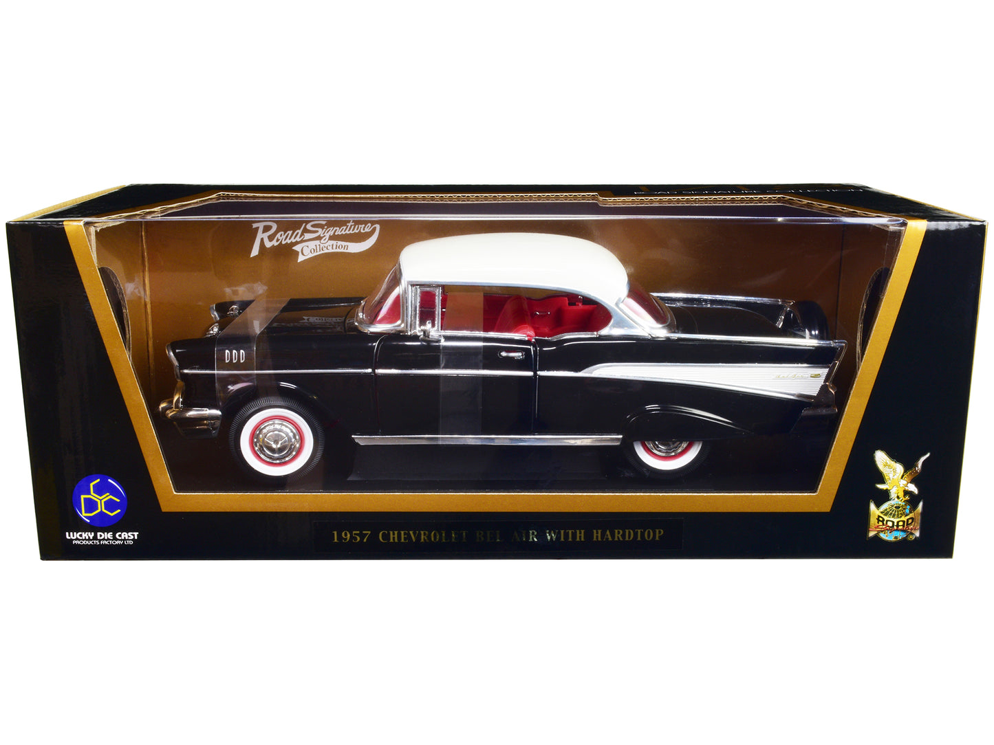 1957 Chevrolet Bel Air Black Diecast Model Car 